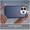 Coque arrière en silicone Phonesta Carbon pour Xiaomi Redmi Note 14 5G - Bleu 6