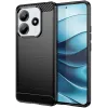 Coque arrière en silicone Phonesta Carbon pour Xiaomi Redmi Note 14 5G - Noir