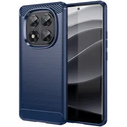 Coque arrière en silicone Phonesta Carbon pour Xiaomi Redmi Note 14 Pro 5G / Xiaomi Poco X7 - Bleu