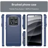 Coque arrière en silicone Phonesta Carbon pour Xiaomi Redmi Note 14 Pro 5G / Xiaomi Poco X7 - Bleu 2