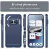 Coque arrière en silicone Phonesta Carbon pour Nothing Phone (2a) / (2a) Plus - Bleu 2