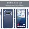 Coque arrière en silicone Phonesta Carbon pour Nothing Phone (3a) - Bleu 2