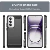 Coque arrière en silicone Phonesta Carbon pour Oppo Reno12 Pro - Noir 2