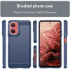 Coque arrière en silicone Phonesta Carbon pour Motorola Moto G35 - Bleu 1