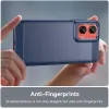 Coque arrière en silicone Phonesta Carbon pour Motorola Moto G35 - Bleu 4