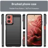 Coque arrière en silicone Phonesta Carbon pour Motorola Moto G35 - Noir 1