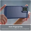 Coque arrière en silicone Phonesta Carbon pour Motorola Moto G55 - Bleu 4