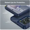 Coque arrière en silicone Phonesta Carbon pour Motorola Moto G55 - Bleu 5