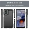 Coque arrière en silicone Phonesta Carbon pour Motorola Moto G55 - Noir 1