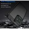 Coque arrière en silicone Phonesta Carbon pour Motorola Moto G55 - Noir 2