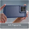 Coque arrière en silicone Phonesta Carbon pour Motorola Moto G75 - Bleu 5