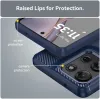 Coque arrière en silicone Phonesta Carbon pour Motorola Moto G75 - Bleu 6