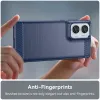 Coque arrière en silicone Phonesta Carbon pour Motorola Edge 50 Fusion - Bleu 5