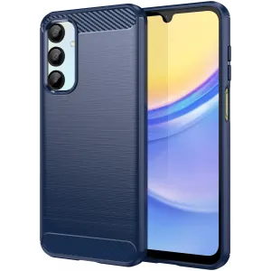 Coque arrière en silicone Phonesta Carbon pour Samsung Galaxy A16 - Bleu