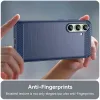 Coque arrière en silicone Phonesta Carbon pour Samsung Galaxy S24 FE - Bleu 5