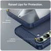 Coque arrière en silicone Phonesta Carbon pour Samsung Galaxy S24 FE - Bleu 6