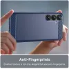 Coque arrière en silicone Phonesta Carbon pour Samsung Galaxy S25 Plus/S24 Plus - Bleu 5