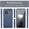Coque arrière en silicone Phonesta Carbon pour HMD Fusion/Fusion X1 - Bleu 2
