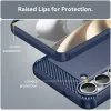 Coque arrière en silicone Phonesta Carbon pour Samsung Galaxy S25 FE - Bleu 6