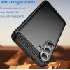 Coque arrière en silicone Phonesta Carbon pour Samsung Galaxy S25 FE - Noir 3