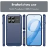 Coque arrière en silicone Phonesta Carbon pour Xiaomi Poco F8 Pro - Bleu 2