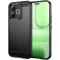 Coque arrière en silicone Phonesta Carbon pour HONOR 600 Lite - Noir