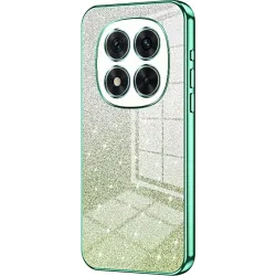 Coque arrière en silicone Phonesta Crystal Sparkle pour Xiaomi Redmi Note 14 Pro 5G / Xiaomi Poco X7 - Vert