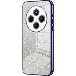 Coque arrière en silicone Phonesta Crystal Sparkle pour Xiaomi Redmi 14C / Xiaomi Poco C75 - Violet