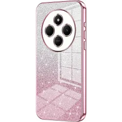 Coque arrière en silicone Phonesta Crystal Sparkle pour Xiaomi Redmi 14C / Xiaomi Poco C75 - Rose