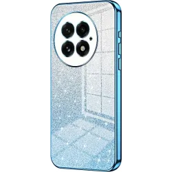 Coque arrière en silicone Phonesta Crystal Sparkle pour OnePlus 13 - Bleu