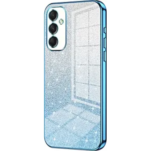 Coque arrière en silicone Phonesta Crystal Sparkle pour Samsung Galaxy A16 - Bleu