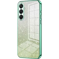 Coque arrière en silicone Phonesta Crystal Sparkle pour Samsung Galaxy A26 - Vert