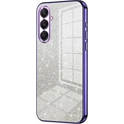 Coque arrière en silicone Phonesta Crystal Sparkle pour Samsung Galaxy A26 - Violet