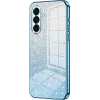Coque arrière en silicone Phonesta Crystal Sparkle pour Samsung Galaxy A36 - Bleu