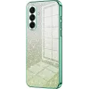 Coque arrière en silicone Phonesta Crystal Sparkle pour Samsung Galaxy A36 - Vert