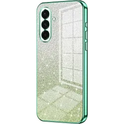 Coque arrière en silicone Phonesta Crystal Sparkle pour Samsung Galaxy A36 - Vert