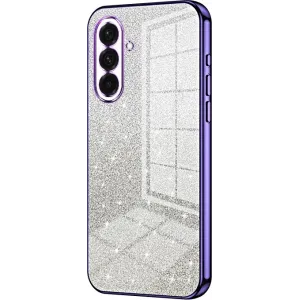 Coque arrière en silicone Phonesta Crystal Sparkle pour Samsung Galaxy A36 - Violet