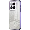 Coque arrière en silicone Phonesta Crystal Sparkle pour Xiaomi 15 - Violet