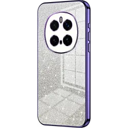 Coque arrière en silicone Phonesta Crystal Sparkle pour HONOR Magic7 Pro - Violet