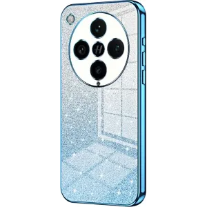 Coque arrière en silicone Phonesta Crystal Sparkle pour Oppo Find X8 Pro - Bleu