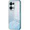 Coque arrière en silicone Phonesta Crystal Sparkle pour Oppo Reno13 Pro - Bleu