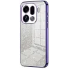 Coque arrière en silicone Phonesta Crystal Sparkle pour Oppo Find X9 Pro - Violet