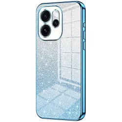 Coque arrière en silicone Phonesta Crystal Sparkle pour Oppo Reno15 - Bleu