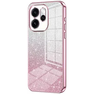 Coque arrière en silicone Phonesta Crystal Sparkle pour Oppo Reno15 - Rose