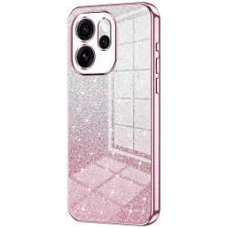 Coque arrière en silicone Phonesta Crystal Sparkle pour Oppo Reno15 Pro - Rose