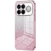 Coque arrière en silicone Phonesta Crystal Sparkle pour Xiaomi Poco F8 Ultra - Rose