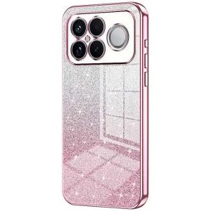 Coque arrière en silicone Phonesta Crystal Sparkle pour Xiaomi Poco F8 Ultra - Rose