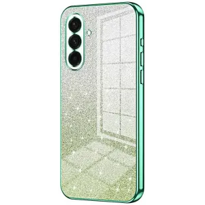 Coque arrière en silicone Phonesta Crystal Sparkle pour Samsung Galaxy A37 - Vert