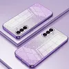 Coque arrière en silicone Phonesta Crystal Sparkle pour Samsung Galaxy A37 - Violet 2