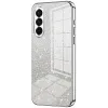 Coque arrière en silicone Phonesta Crystal Sparkle pour Samsung Galaxy A37 - Argent